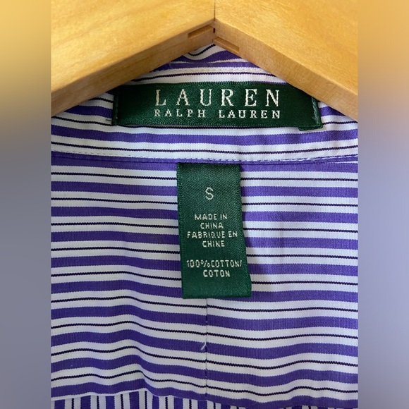 Ralph Lauren purple stripe button down - Picture 5 of 6